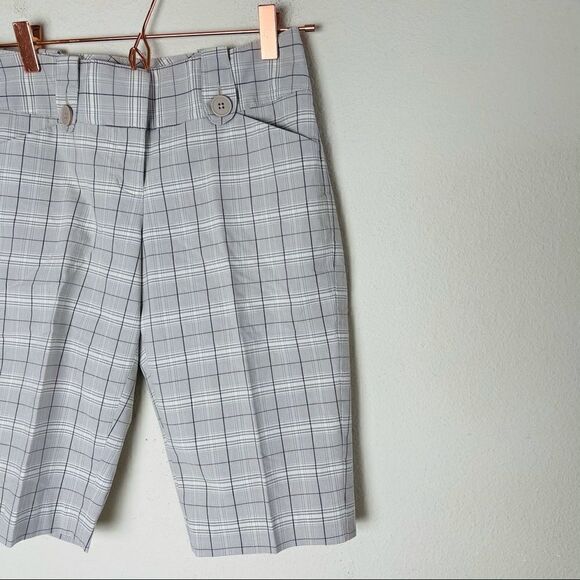 NWOT Vintage Express Plaid Editor Shorts 0 - Picture 2 of 5